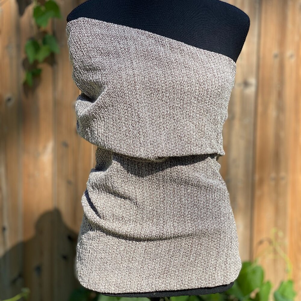 ZARA | One-Shoulder Textured Tube Top | Size L | NWT